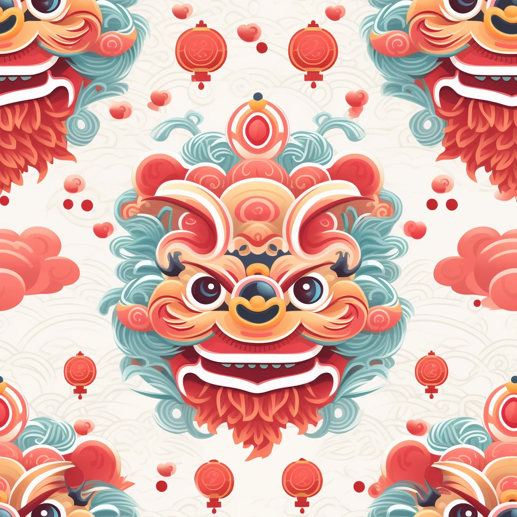 chinese new year pattern free