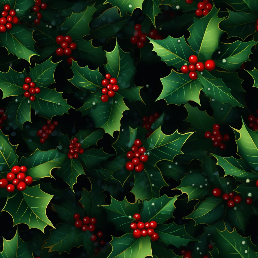 holly-leaf-pattern-download