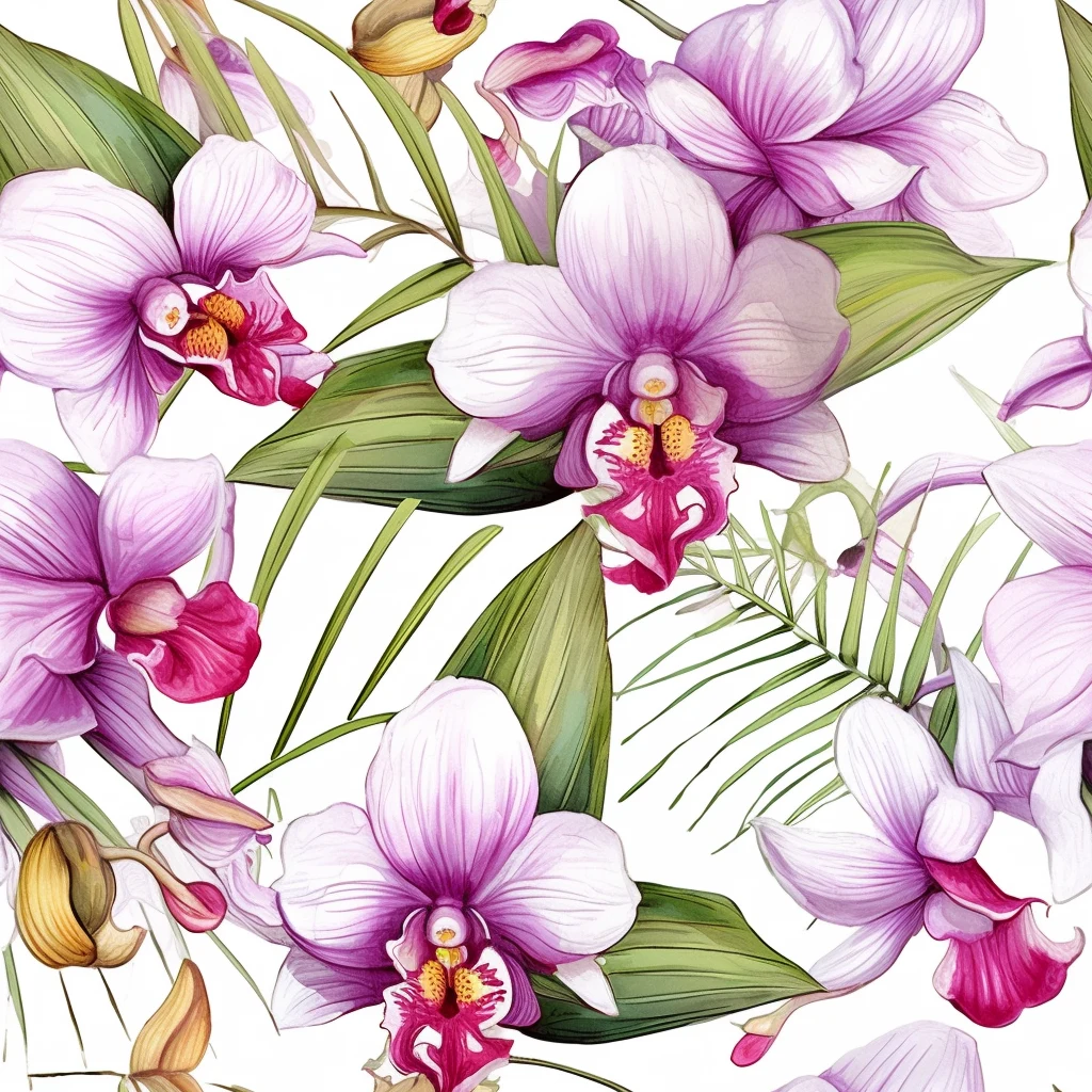 Orchid Pattern Download