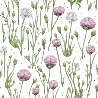 Herbalicious Watercolor Seamless Pattern
